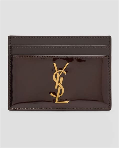 ysl monogram business card case